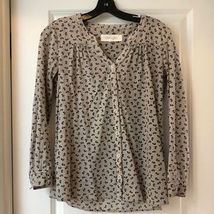 Floral cotton blouse, sustainable brand